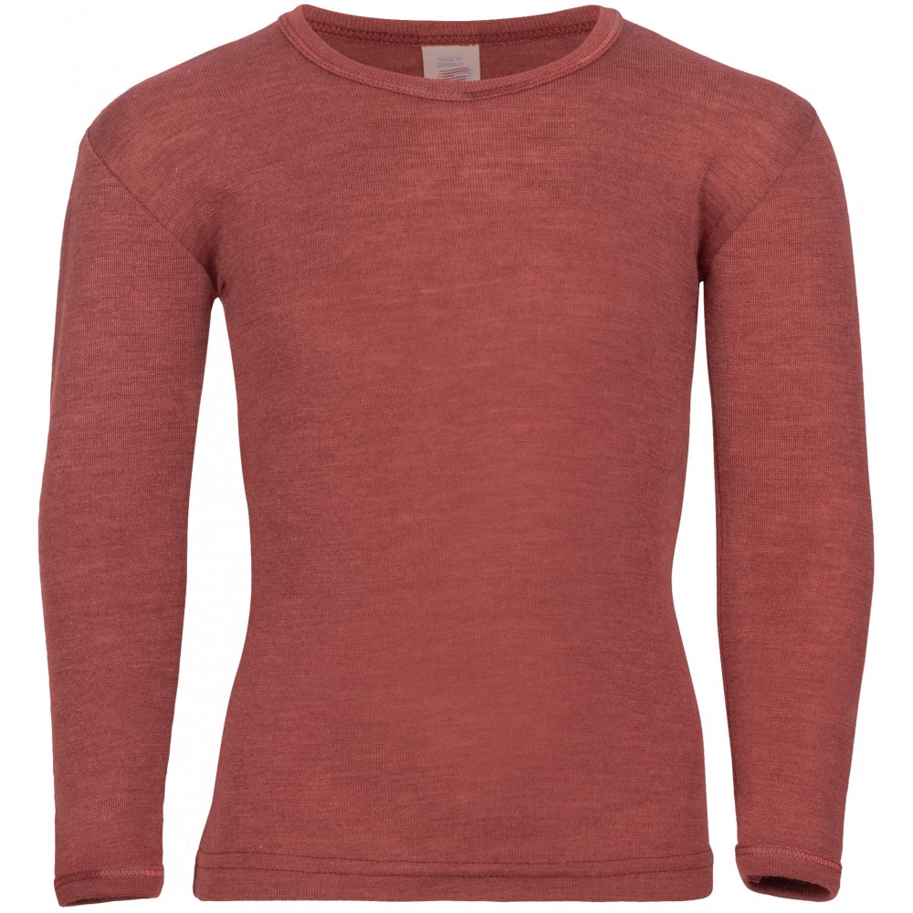 langærmet bluse kobberfarvet fra Engel t-shirt|økologisk luksus