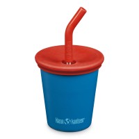 Klean Kanteen - kids cup - straw lid - mykonos blue