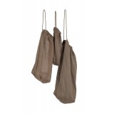 The Organic Company - all purpose bag set - 3 stk. brødposer - clay