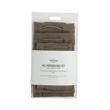 The Organic Company - all purpose bag set - 3 stk. brødposer - clay