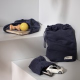 The Organic Company - all purpose bag set - 3 stk. brødposer - dark blue