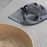 The Organic Company - kitchen and wash cloth - grey blue stone