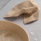 The Organic Company - kitchen and wash cloth - stone khaki