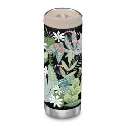 Klean Kanteen - TKWIDE- termoflaske 473 ml. - café cap - Butterflies & Daisies - limited edition